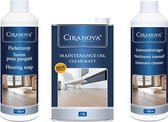 Ciranova Onderhoudskit voor Geoliede parket Vloeren WHITE - Set van 3 artikels in een doos