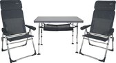 Crespo - Set AP-213 Classic - Table avec 2 chaises - Gris foncé (40)