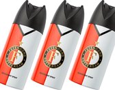 Feyenoord Rotterdam Deodorant Spray Multi Pack - 3 x 150 ml