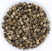 Jasmine Pearls - Losse Thee - Een groene thee met de smaak van jasmijn - 90 gram Amberpot