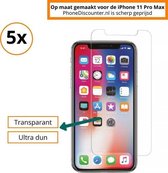 5x iPhone 11 Pro Max Screenprotector | Premium Kwaliteit | Tempered Glass | Protective Glass | Gehard Glas | Bescherm Glas