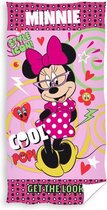 Minnie Mouse Style Icon Strandlaken - 70x140 cm - Roze