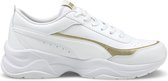 PUMA Cilia Mode Lux Dames Sneakers - Puma White-Puma White-Puma Team Gold - Maat 40.5