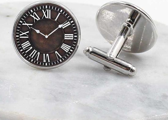 Klassieke Klok Manchetknopen - Grandfather Clock Cufflinks - Vaderdag  Cadeau -... | bol.com