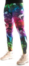 Legging met Paddenstoelen van Festivalleggings - Maat S/M - Comfortabel - Ademend - Zachte Stof