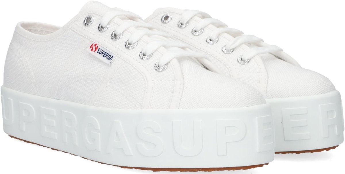 Superga 2790 3d Lettering Lage sneakers - Dames - Wit - Maat 37 | bol.com