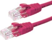 UTP CAT6 patchkabel / internetkabel 2 meter roze - 100% koper - netwerkkabel
