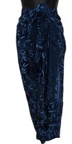 Hamamdoek, sarong, pareo, figuren patroon lengte 115 cm breedte 165 cm kleuren blauw paars dubbel geweven extra kwaliteit.