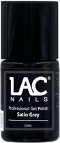 LAC Nails® Gellak - Satin Grey - Gel nagellak 15ml - Grijs