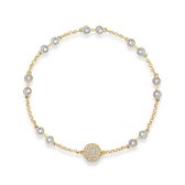 Swarovski Remix Armband  (Lengte: 19.00 cm) - Goud