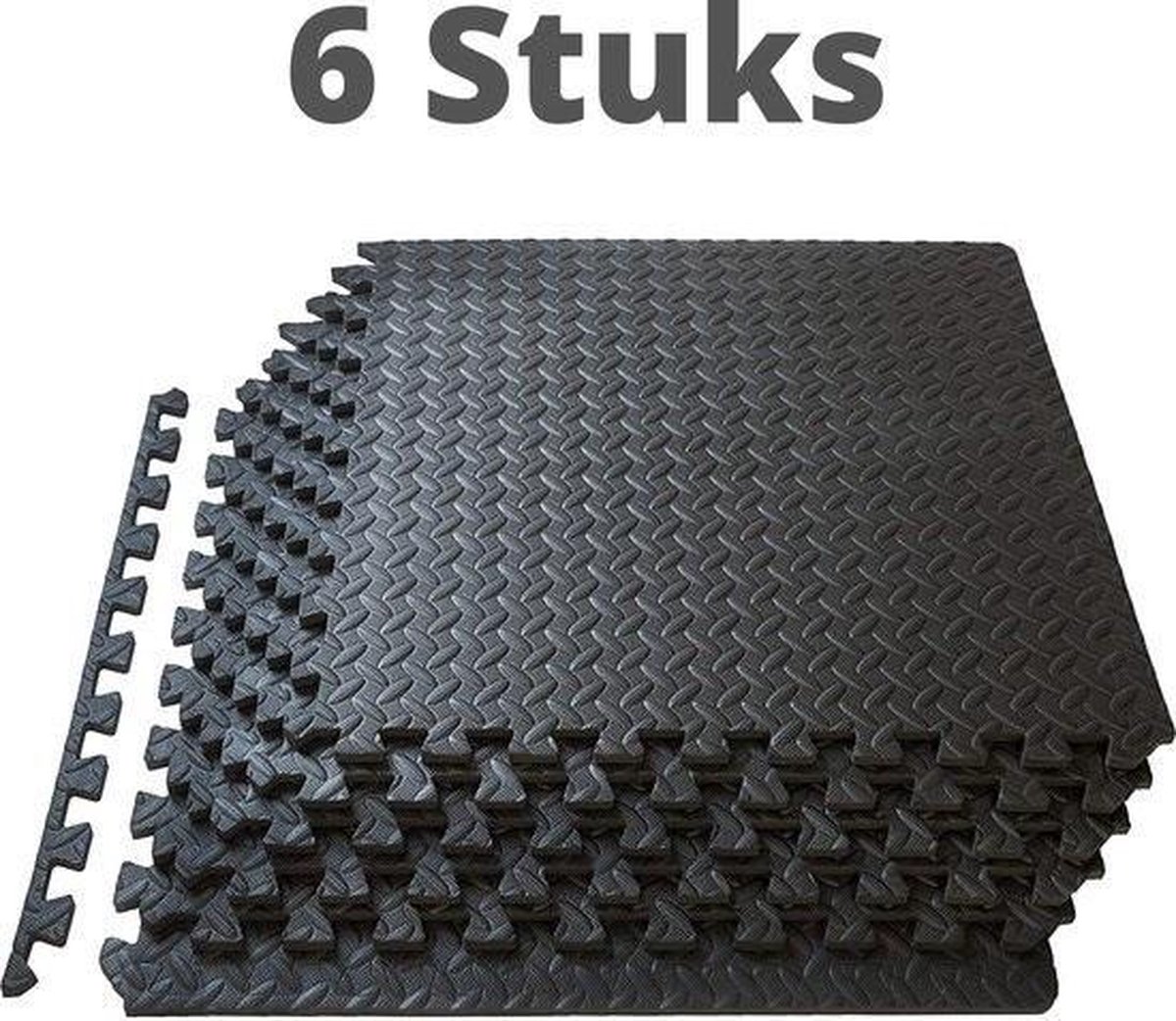Zwembadtegels - 4 + 2 GRATIS (6 stuks, +/- 1m2) - Rubber ondertegels zwart  -... | bol.com