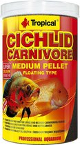 Granulés de Cichlidés Tropical | Carnivore Medium (1 litre) | Nourriture pour poissons cichlidés