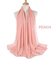 Wow Peach Hoofddoek PEACH | Hijab |Sjaal |Hoofddoek |Turban |Chiffon Scarf |Sjawl |Dames hoofddoek |Islam |Hoofddeksel| Musthave |