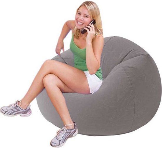 Foto: Intex 68579np beanless bag chair opblaasbare stoel 104x107x69 cm