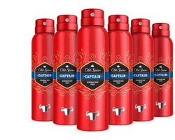Old Spice Deodorant - Captain - 6 x 150 ml