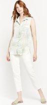 LOLALIZA Mouwloze blouse - Ecru - Maat 36