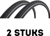 Fietsband - Buitenband - Set van 2 - 26 x 1 3/8 (37-590) zwart