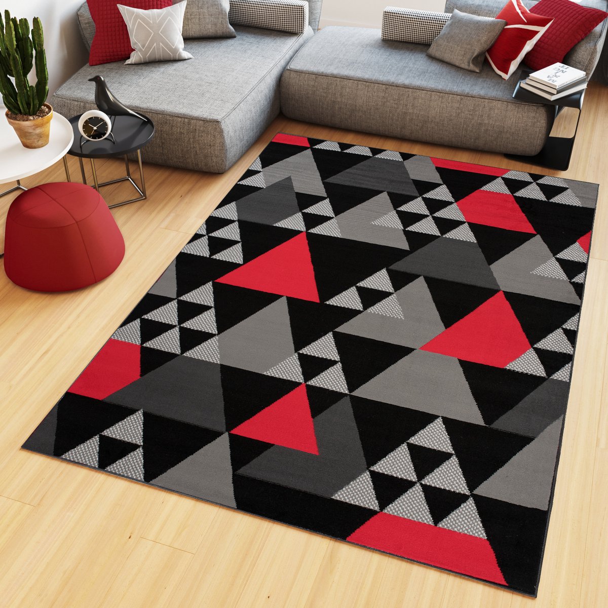 Tapiso Maya Vloerkleed Grijs Woonkamer Modern Tapijt Maat- 250x350