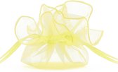 Organza Zakjes Lichtgeel 26cm 20st