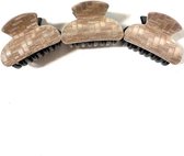 MINI HAARKLEMMEN - HAARSPELDEN - HAARCLIP - ZWART - BEIGE - GOUDKLEURIG - SHIMMER EFFECT - SET 3 STUKS
