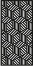 Metalen wanddecoratie Geometric Pattern 1.0 *OP=OP - Kleur: Zwart | x 30 cm