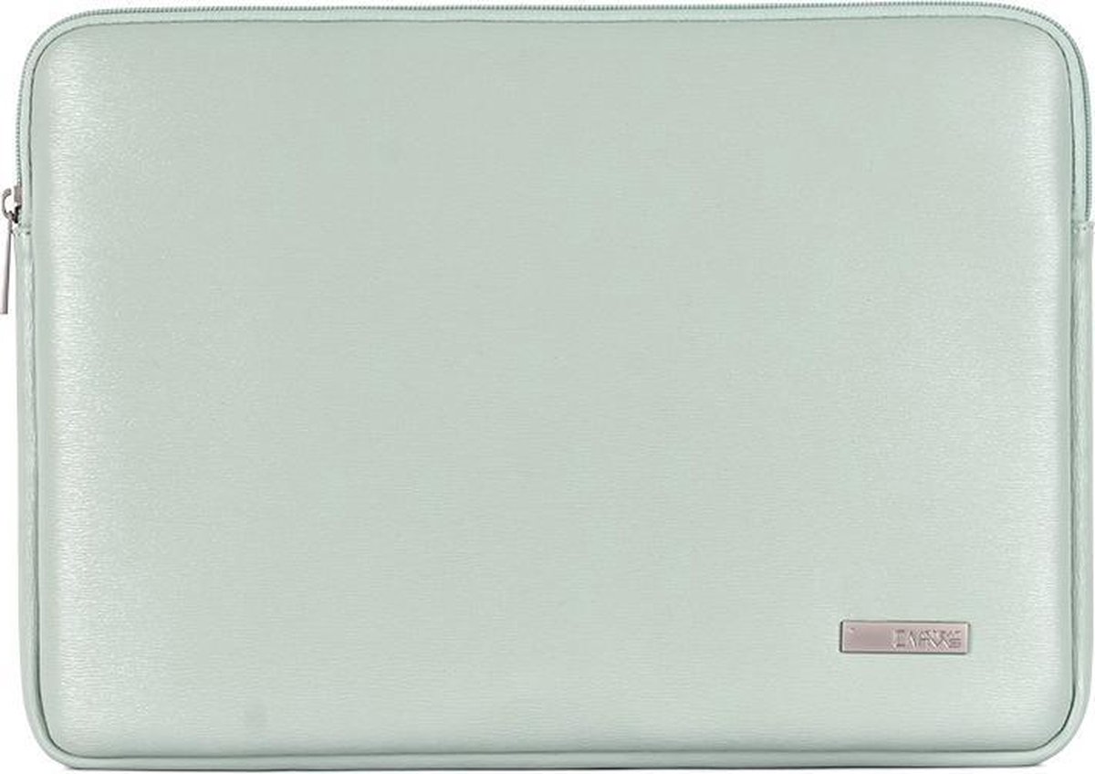 Laptophoes 15.6 Inch GV - Hoes Geschikt voor o.a MacBook 2021 16 Inch - Laptop Sleeve - 15 Inch Case - Mintgroen / Pistache