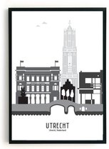 Poster skyline Utrecht