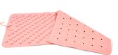 Badmat Zalm kleur - 76 x 36 cm - antislip mat - voor bad en douche Rubberen Antislip Douchemat - 36x76 cm | Kwaliteit | Roze