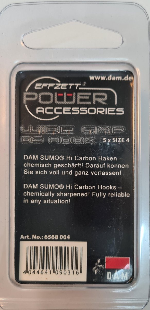 effzett power - wide cap ds hook 5 x size 4 - Drop shot van Effzett — afbeelding 2