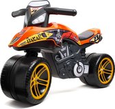 Oranje Dakar race loopmotor voor kinderen, Loop, brede wielen, werkend stuur