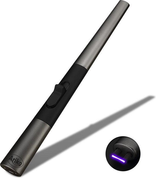 Ariko Luxe Plasma Arc aansteker (Zwart) in cadeaudoos|USB- oplaadbaar|  Vlamloze... | bol.com