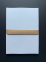 50 feuilles de karton / papier hobby coloré, A4 210x297 mm – karton lisse solide 240 grammes couleur blanc