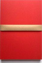 50 feuilles de karton / papier hobby coloré, A4 210x297 mm – karton lisse solide de 240 grammes de couleur rouge