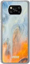 6F hoesje - geschikt voor Xiaomi Poco X3 Pro -  Transparant TPU Case - Fire Against Water #ffffff