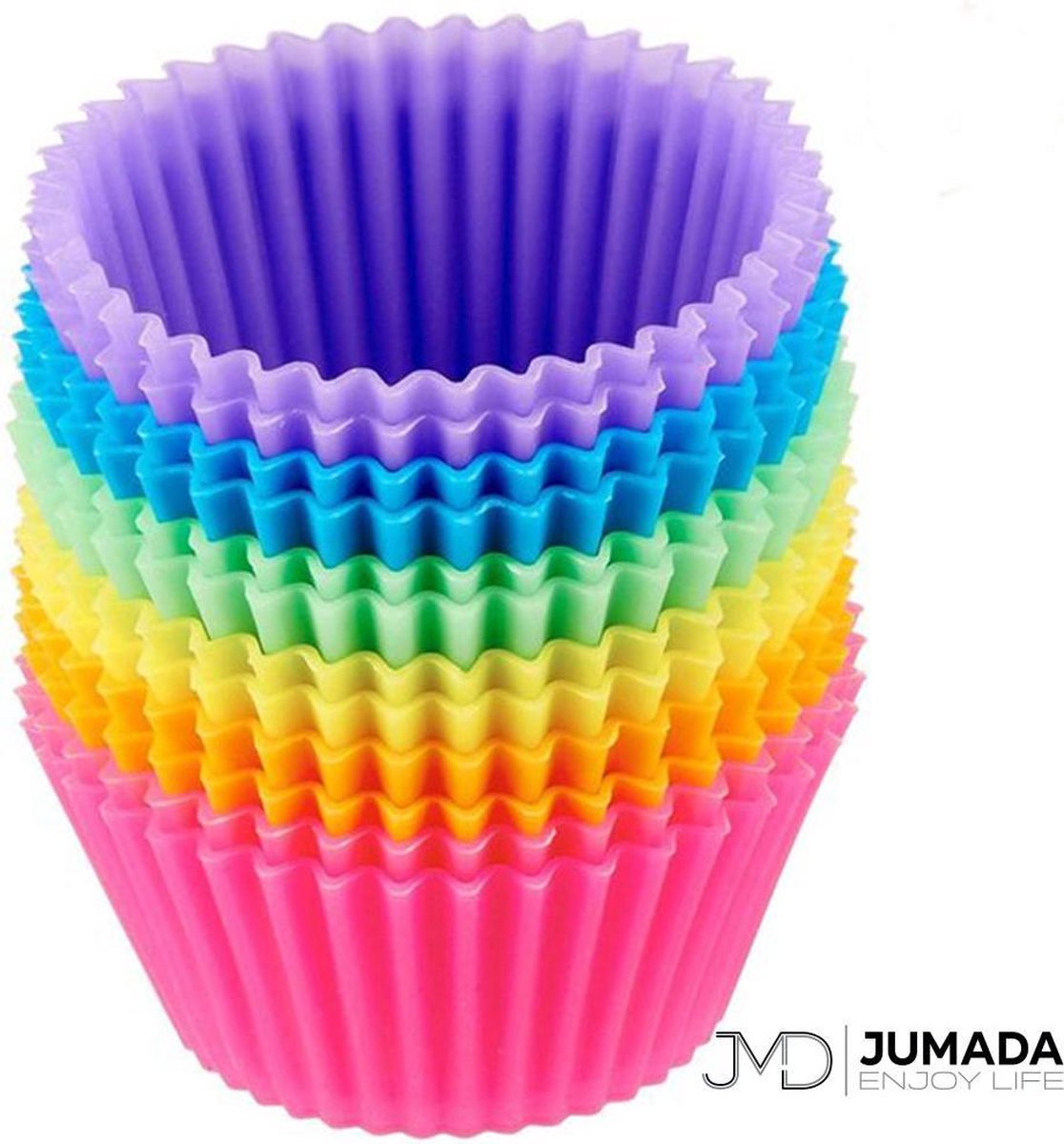 Jumada's Cupcake Vormpjes - Bakvormpjes - Bakken - Multikleur