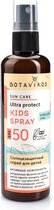 Puur biologische baby zonnespray met spf 50, zachte huid, organische aloe vera, optimale bescherming,  minerale zon filter, kamille extract, katoen olie en shea boter, aromatische product uit