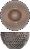 Cosy en Trendy Babylon - Bowl - Bruin - D13.5xh7.2cm - Keramiek - (set van 6)