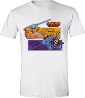 Masters of the Universe  He-Man V Skeletor White T-Shirt - XL