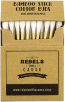 Rebels Wattenstaafjes Bamboe/katoen Wit 50 Stuks
