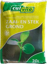 Zaai- en Stekgrond 20 liter | Culvita | Zaai- en stekgrond zak 20 liter
