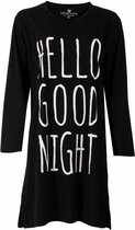 Tenderness Dames Nachthemd Zwart TENGD2510B - Maten: L