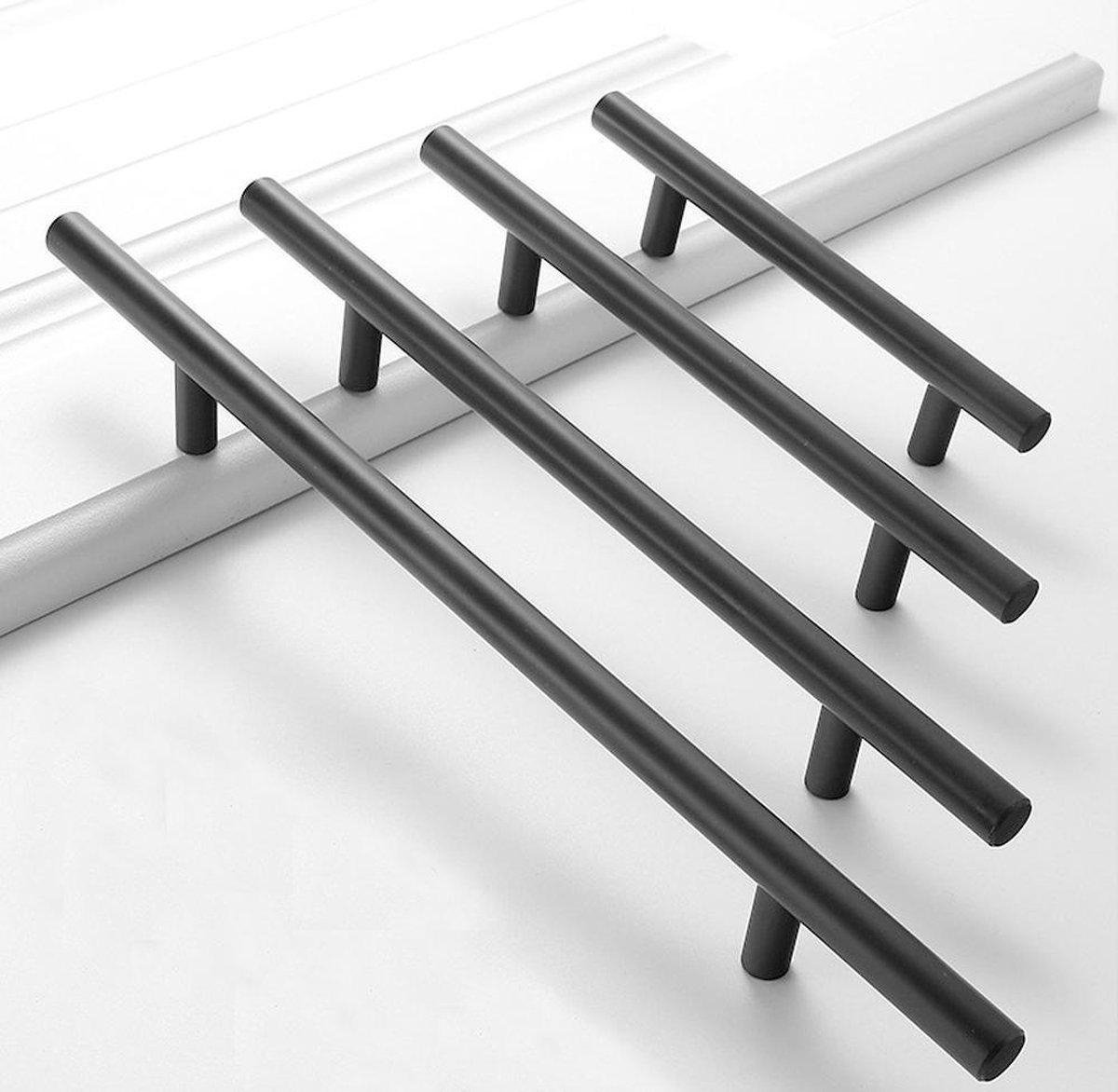 Lot De 2 Poignées De Meuble Bois Noyer Entraxe 96 Mm Long 115 Mm