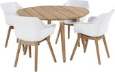 Hartman Tuinset - Sophie Studio Teak - Wit - 5-delig