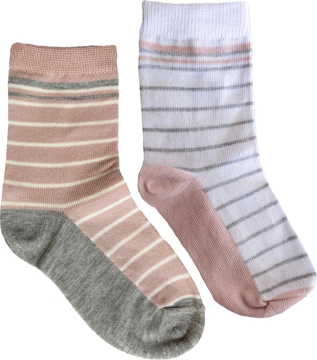 iN ControL multipack STRIPE socks - dusty pink/white 23/26