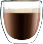 Dubbelwandige glazen 250 ML - SET VAN 2 - hoogwaardig borosilicaatglas - vaatwasserbestendig
