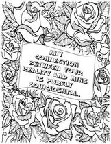 Any Connection Between Your Reality and Mine Is Purely Coincidental.: Adult Coloring Book