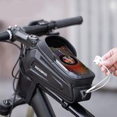 Decopatent® PRO Guidon Bag - Support téléphone vélo Waterproof - Sacoche universelle jusqu'à 6,8 pouces Téléphone portable - VTT - Ebike - iPhone - Samsung