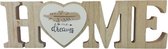 Home sign 'Your Dreams' - Bruin / Wit - Hout - 39 x 11,5 cm