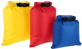 Pack van 3 waterdichte zakken 3L + 5L + 8L ultralichte droge zakken voor kamperen