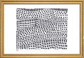 JUNIQE - Poster met houten lijst Fields -40x60 /Wit & Zwart